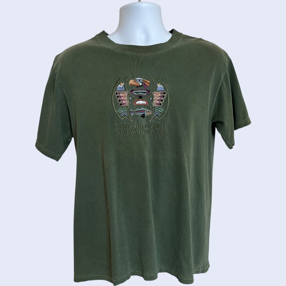 Anvil M Graphic T-Shirt Olive Green Regular